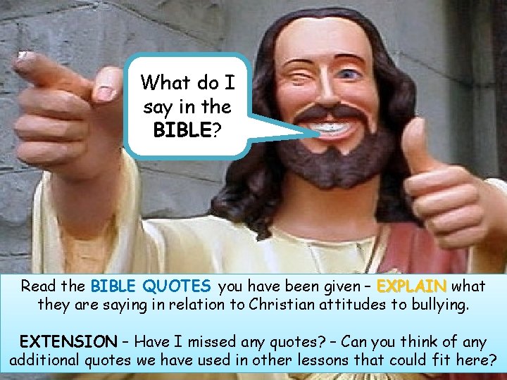 What do I say in the BIBLE? Read the BIBLE QUOTES you have been