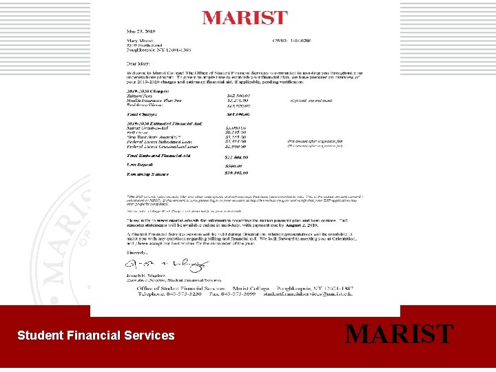 Student Financial Services MARIST 