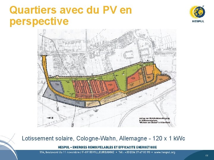 Quartiers avec du PV en perspective Lotissement solaire, Cologne-Wahn, Allemagne - 120 x 1