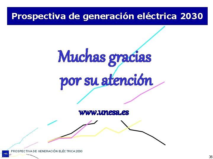 Prospectiva de generación eléctrica 2030 Muchas gracias por su atención www. unesa. es PROSPECTIVA