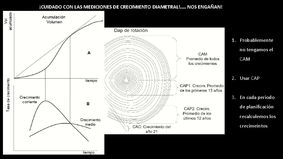 ¡CUIDADO CON LAS MEDICIONES DE CRECIMIENTO DIAMETRAL!. . NOS ENGAÑAN! 1. Probablemente no tengamos