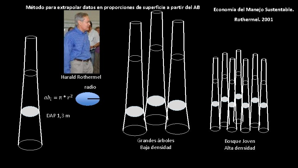 Método para extrapolar datos en proporciones de superficie a partir del AB Economía del