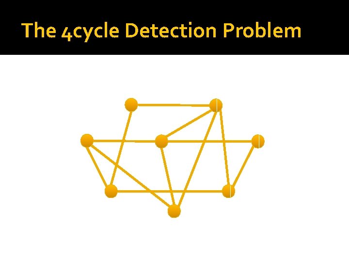 The 4 cycle Detection Problem 