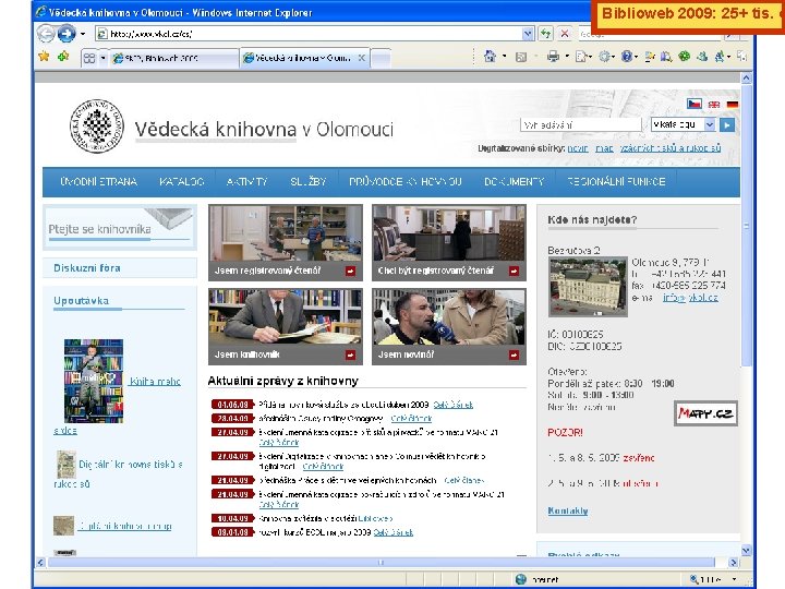 Biblioweb 2009: 25+ tis. o 