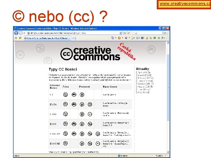 www. creativecommons. cz © nebo (cc) ? 