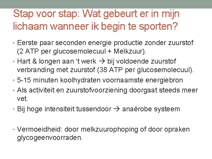 Stap voor stap: Wat gebeurt er in mijn lichaam wanneer ik begin te sporten?