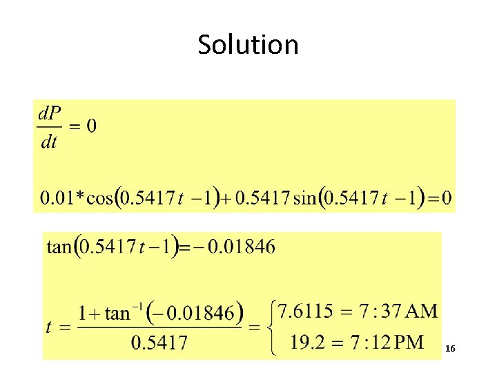 Solution 16 