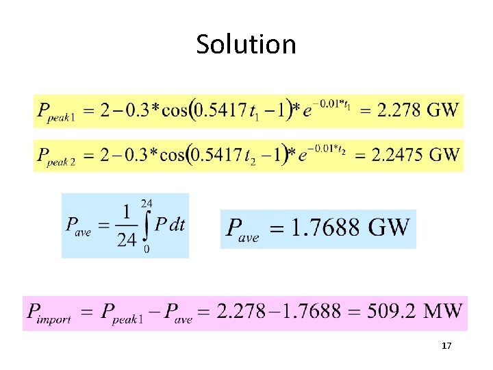 Solution 17 