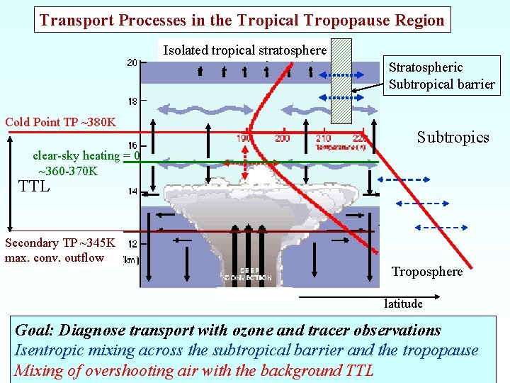 Transport Processes in the Tropical Tropopause Region Isolated tropical stratosphere Stratospheric Subtropical barrier Cold