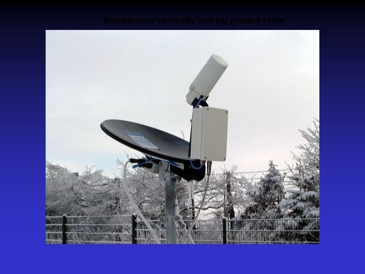 Inexpensive vertically looking ground radar 
