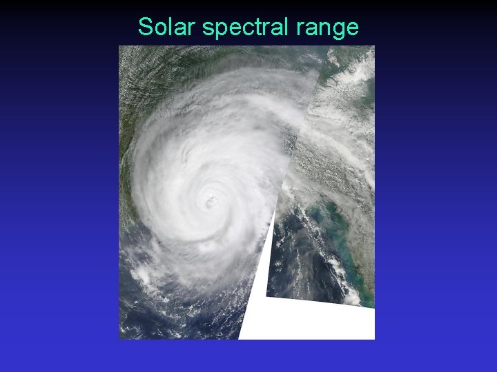 Solar spectral range 