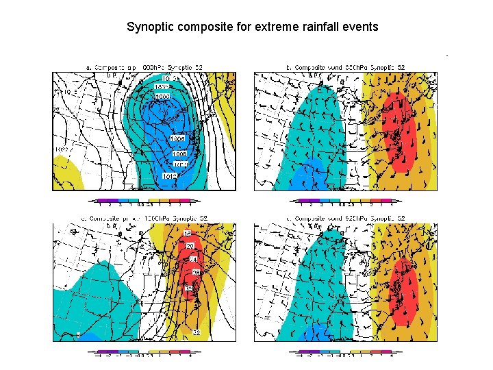Synoptic composite for extreme rainfall events 