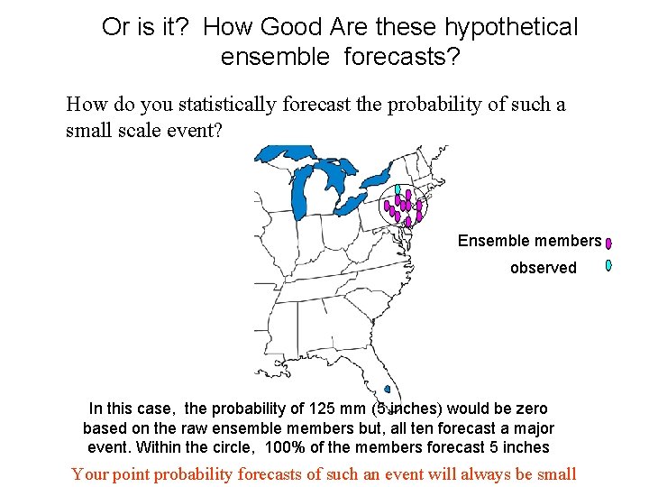 Or is it? How Good Are these hypothetical ensemble forecasts? How do you statistically