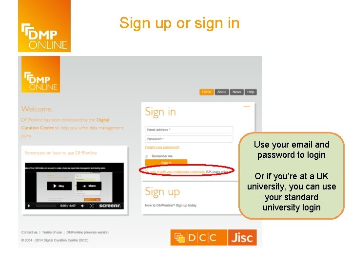 Sign up or sign in Use your email and password to login Or if