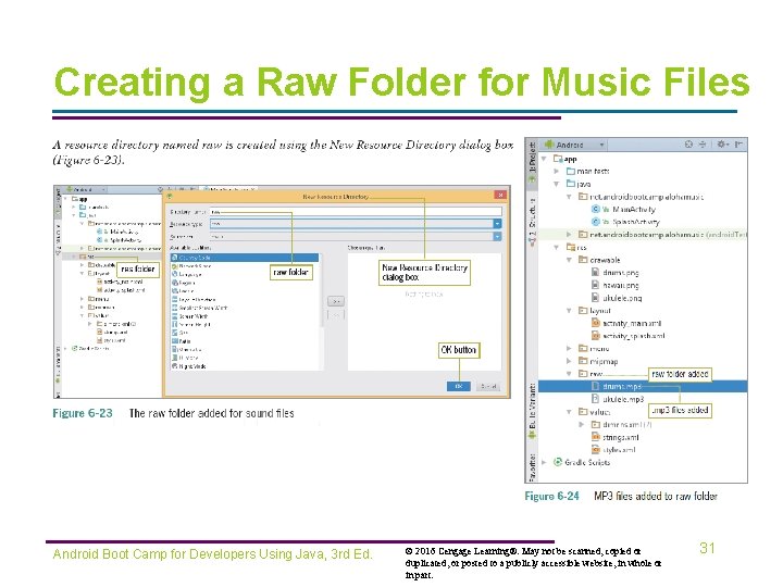 Creating a Raw Folder for Music Files Android Boot Camp for Developers Using Java,