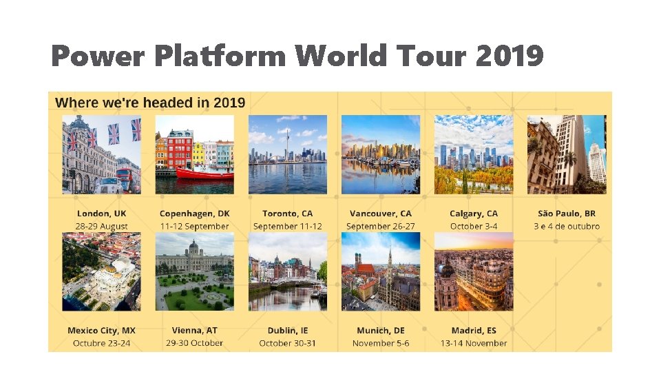 Power Platform World Tour 2019 