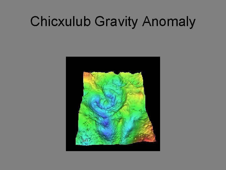 Chicxulub Gravity Anomaly 