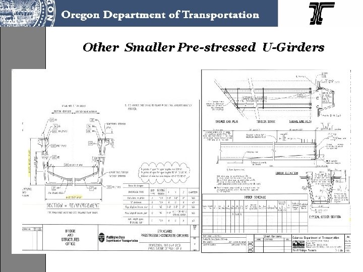 Other Smaller Pre-stressed U-Girders 