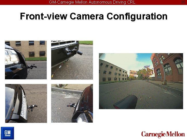 GM-Carnegie Mellon Autonomous Driving CRL Front-view Camera Configuration 35 