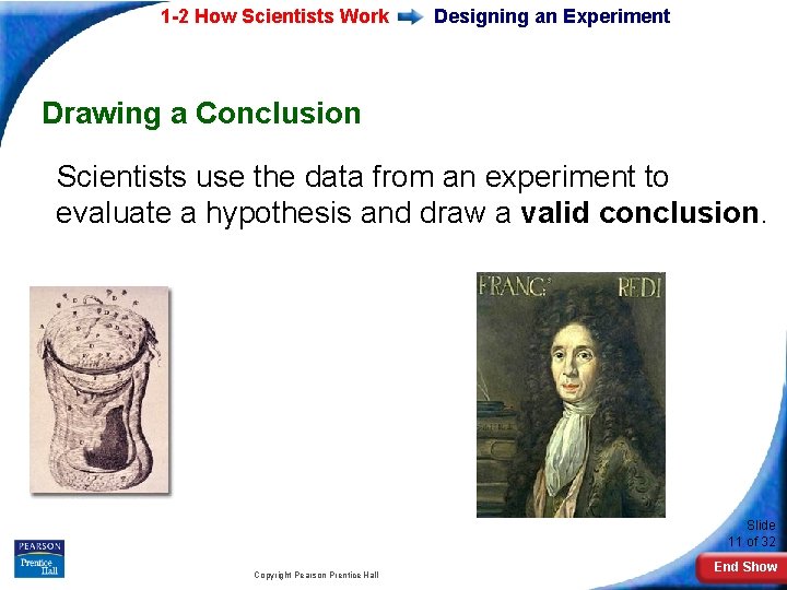 1 -2 How Scientists Work Designing an Experiment Drawing a Conclusion Scientists use the