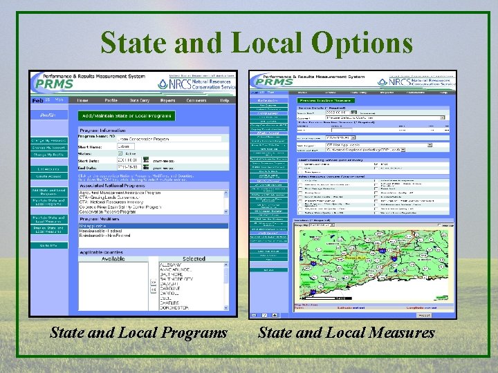 State and Local Options State and Local Programs State and Local Measures 