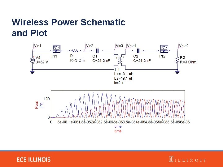 Wireless Power Schematic and Plot 