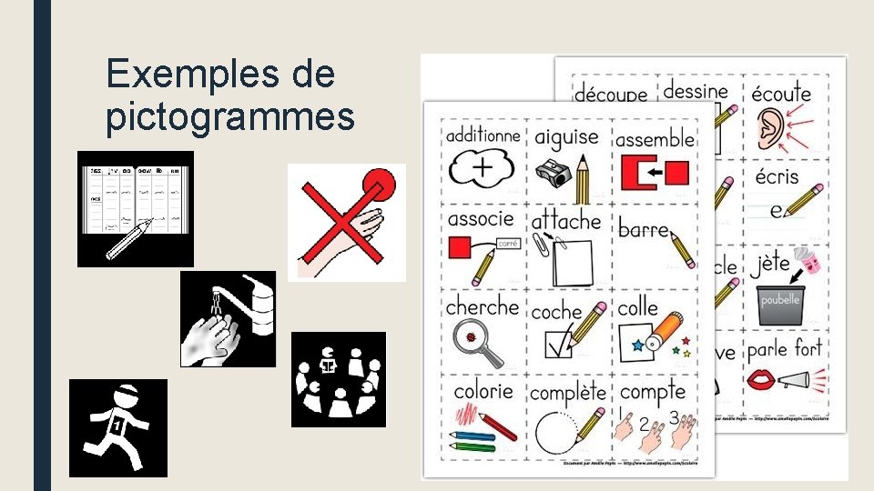 Exemples de pictogrammes 