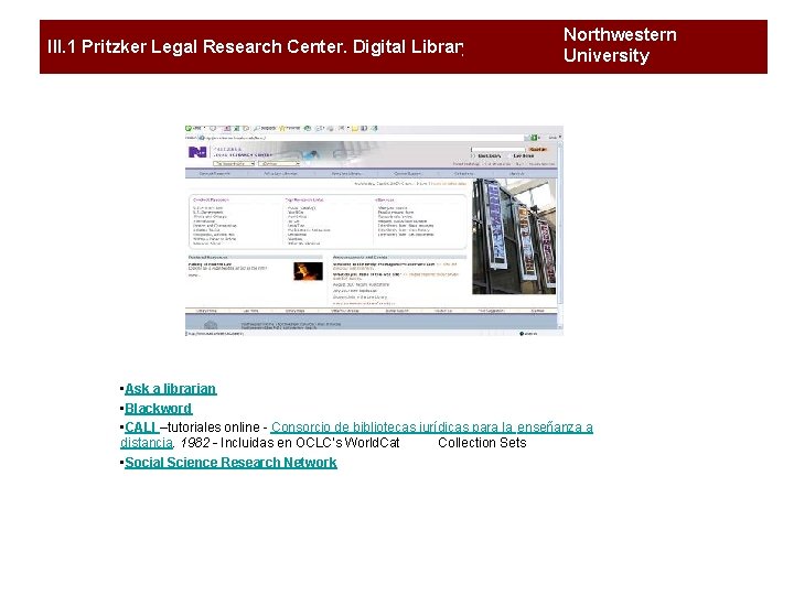 III. 1 Pritzker Legal Research Center. Digital Library Northwestern University of Chicago University •