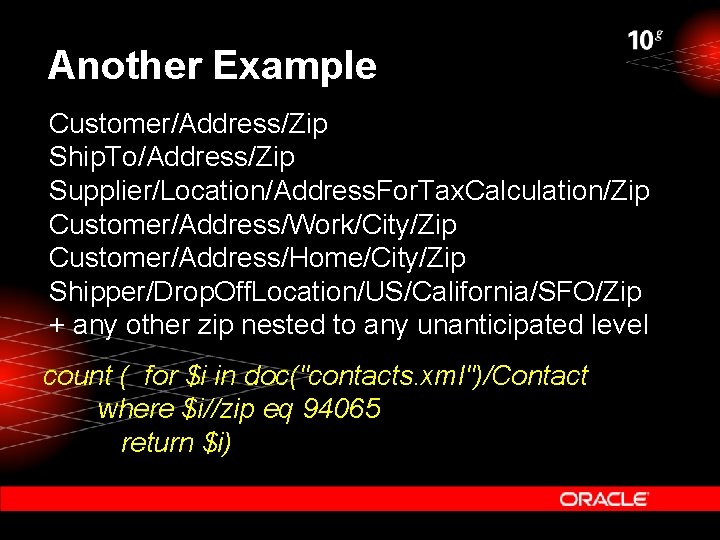 Another Example Customer/Address/Zip Ship. To/Address/Zip Supplier/Location/Address. For. Tax. Calculation/Zip Customer/Address/Work/City/Zip Customer/Address/Home/City/Zip Shipper/Drop. Off. Location/US/California/SFO/Zip Another Example Customer/Address/Zip Ship. To/Address/Zip Supplier/Location/Address. For. Tax. Calculation/Zip Customer/Address/Work/City/Zip Customer/Address/Home/City/Zip Shipper/Drop. Off. Location/US/California/SFO/Zip