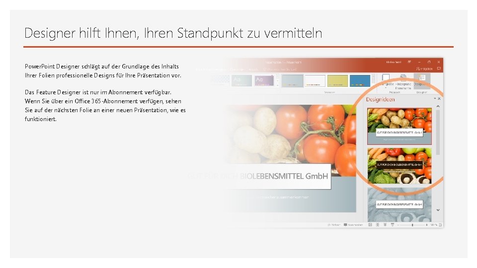 Designer hilft Ihnen, Ihren Standpunkt zu vermitteln Power. Point Designer schlägt auf der Grundlage