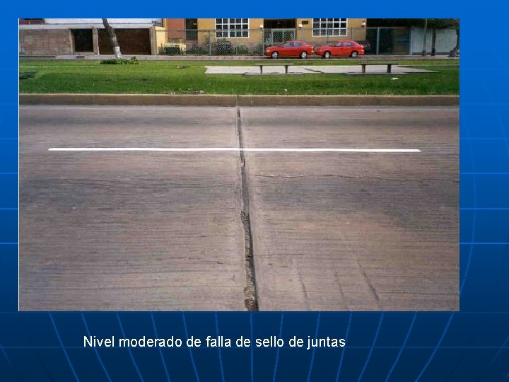 Nivel moderado de falla de sello de juntas 