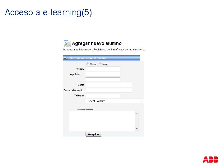 Acceso a e-learning(5) 