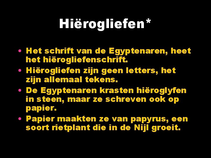 Het oude Egypte Door Kimberly Melissa Inhoudstabel De