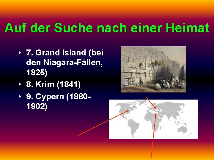 Auf der Suche nach einer Heimat • 7. Grand Island (bei den Niagara-Fällen, 1825)