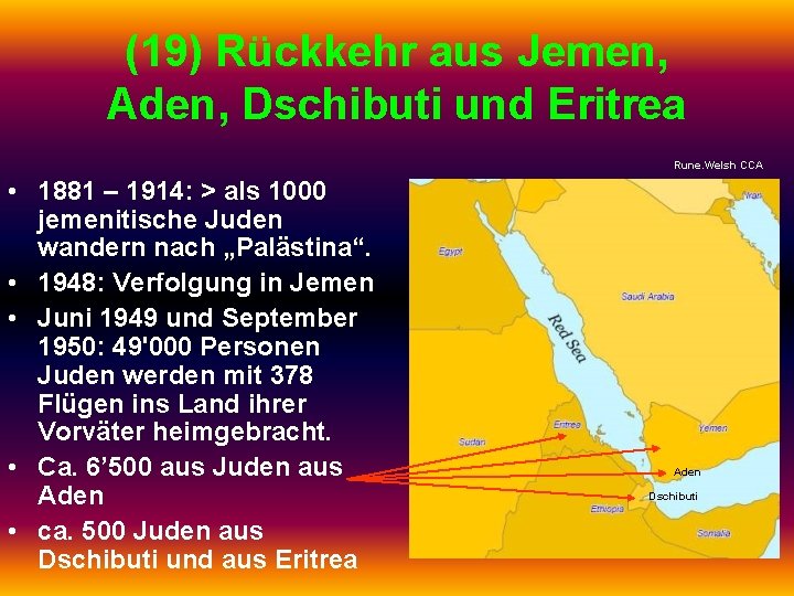 (19) Rückkehr aus Jemen, Aden, Dschibuti und Eritrea Rune. Welsh CCA • 1881 –