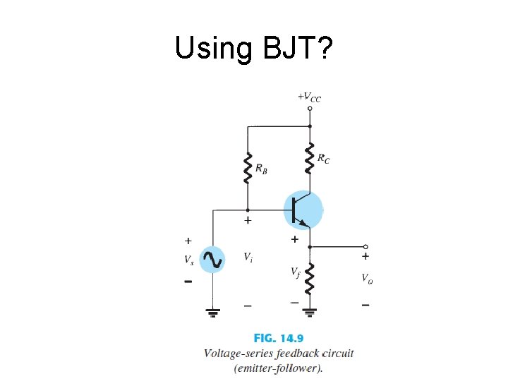 Using BJT? 