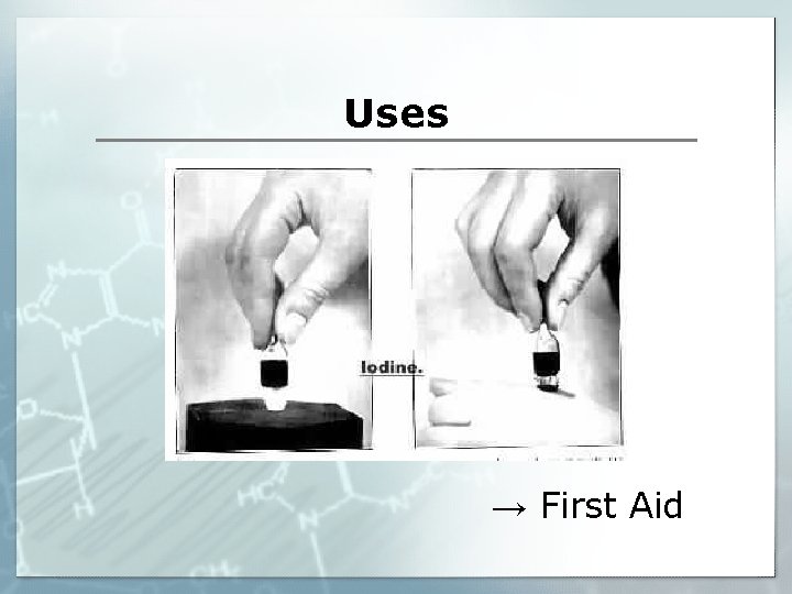 Uses → First Aid 