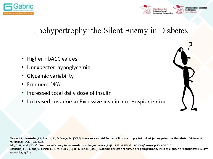 Lipohypertrophy: the Silent Enemy in Diabetes • • • Higher Hb. A 1 C