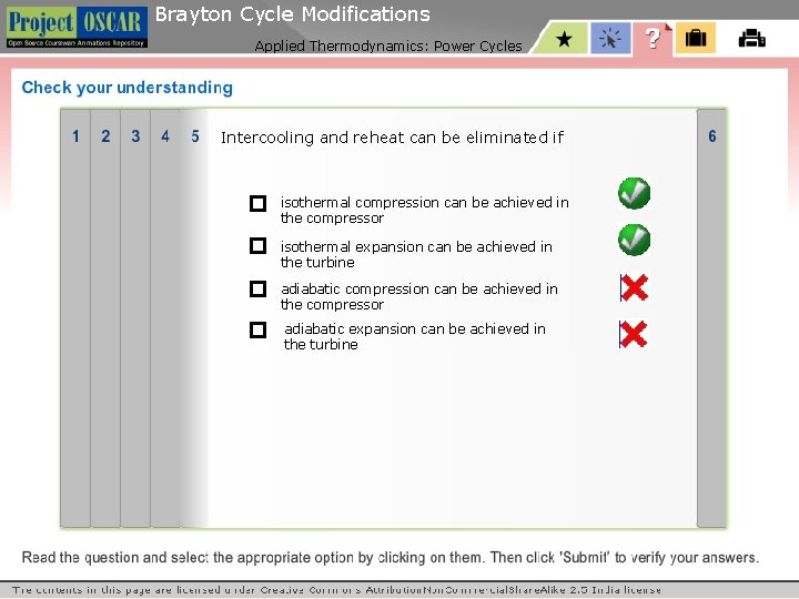 Brayton Cycle Modifications Applied Thermodynamics: Power Cycles Intercooling and reheat can be eliminated if