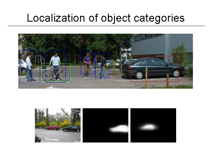 Localization of object categories 