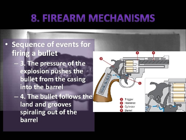 • Sequence of events for firing a bullet – 3. The pressure of