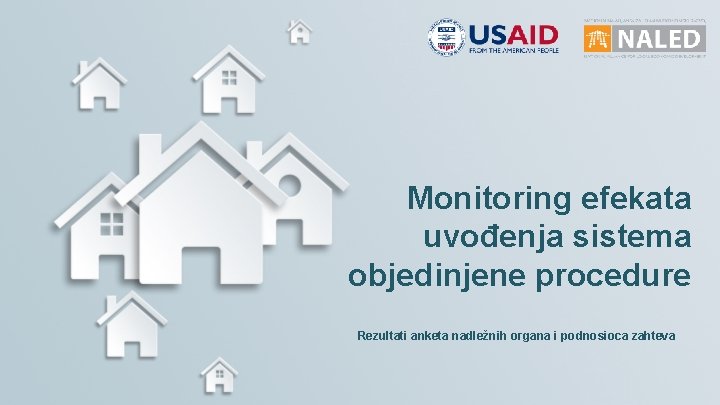 Monitoring efekata uvođenja sistema objedinjene procedure Rezultati anketa nadležnih organa i podnosioca zahteva 