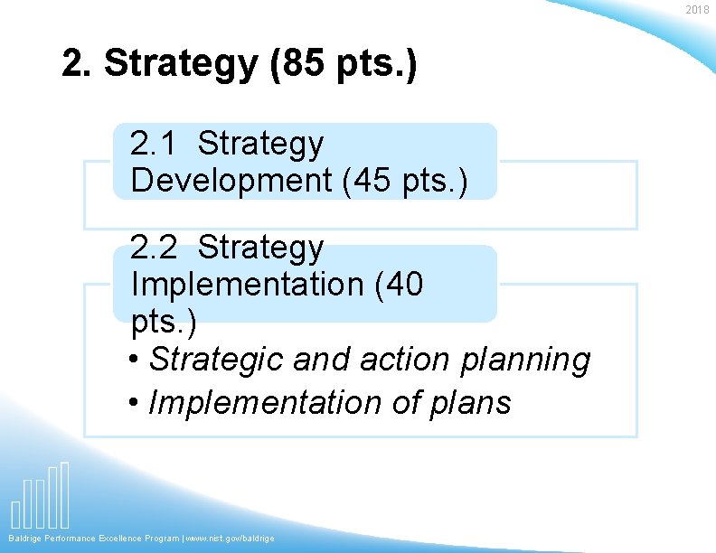 2018 2. Strategy (85 pts. ) 2. 1 Strategy Development (45 pts. ) 2.