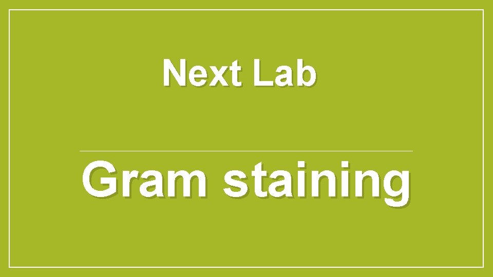 Next Lab Gram staining 