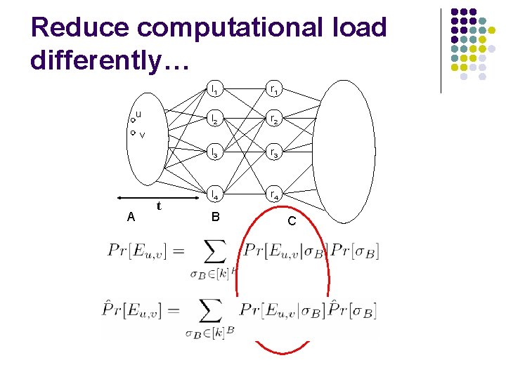 Reduce computational load differently… u l 1 r 1 l 2 r 2 l