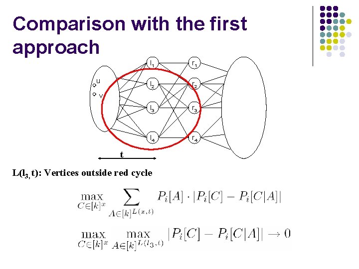 Comparison with the first approach u l 1 r 1 l 2 r 2