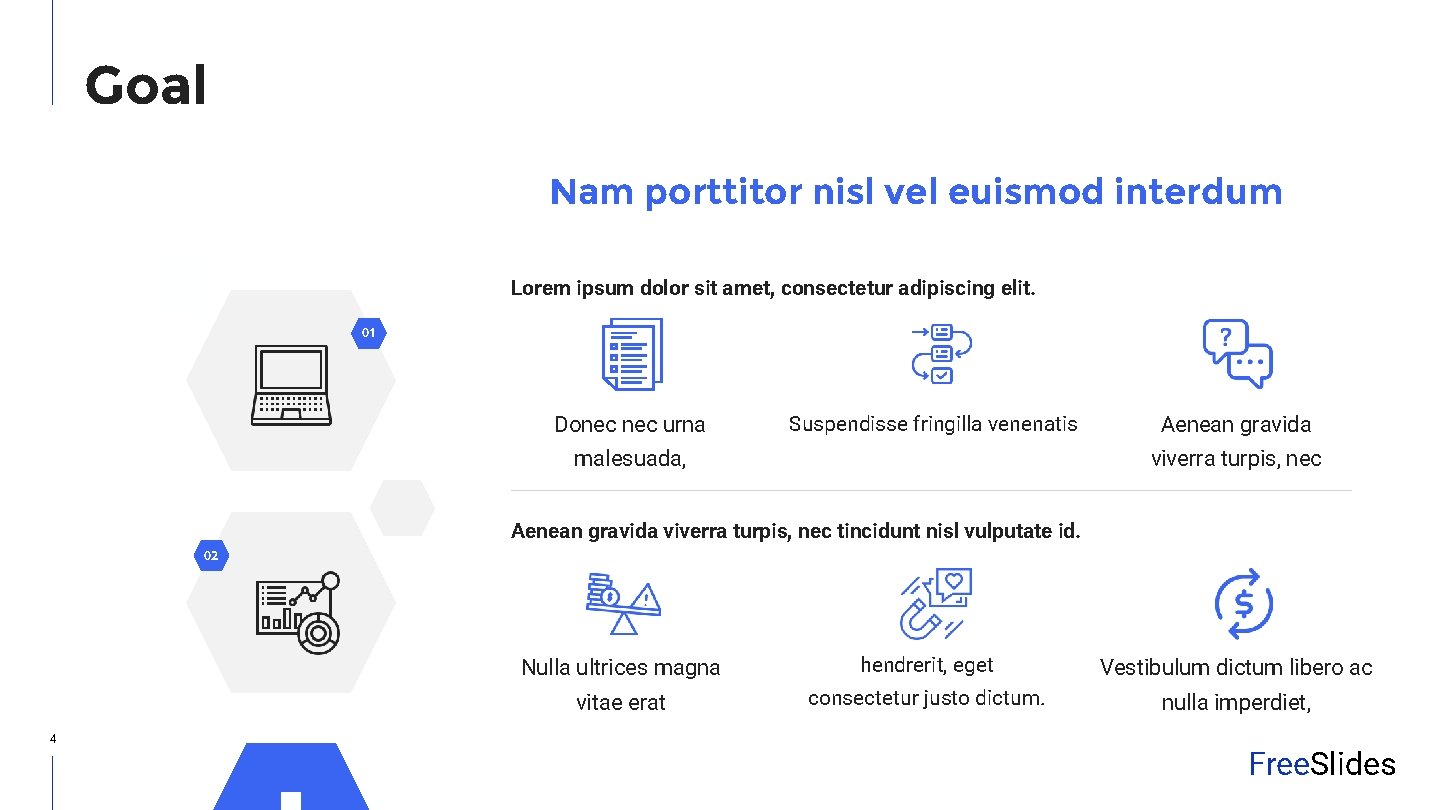 Goal Nam porttitor nisl vel euismod interdum Lorem ipsum dolor sit amet, consectetur adipiscing