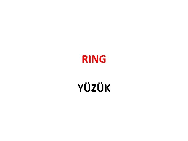 RING YÜZÜK 