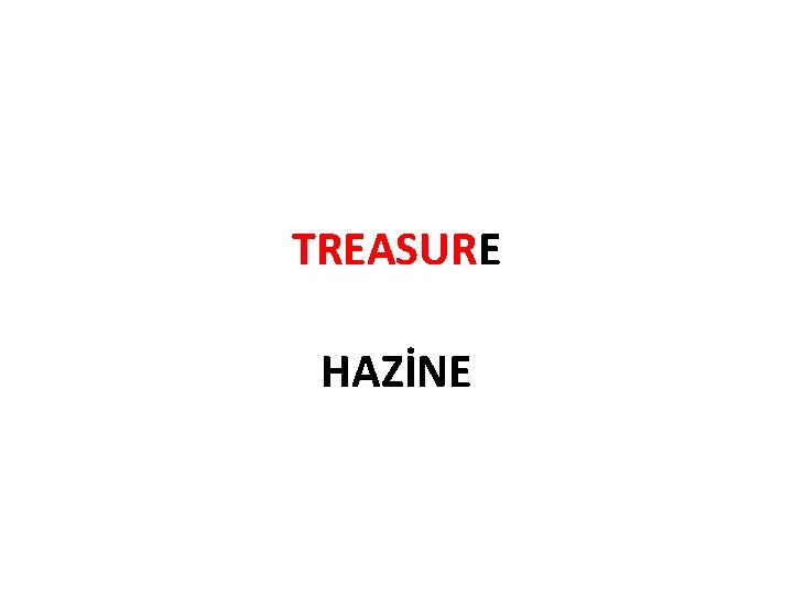 TREASURE HAZİNE 