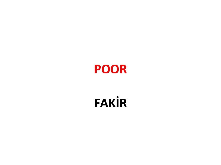 POOR FAKİR 